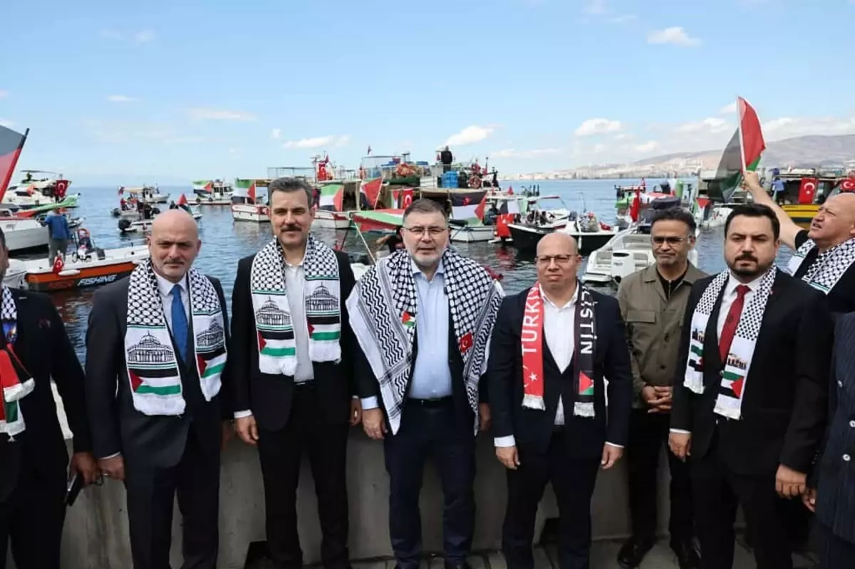 izmirden gazzeye destek filosu yola cikti fIrSZAcB