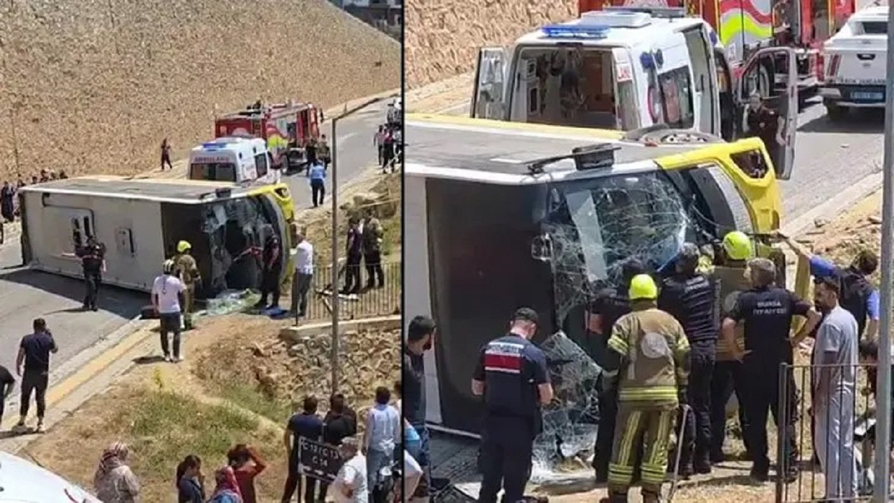 Bursa’da halk otobüsü devrildi: Yola aniden çıkan çocuğu kurtarmak isterken canından oluyordu!